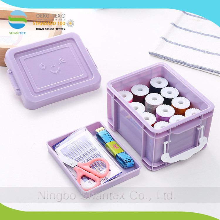 Household Travel Sewing Box with Needle Color Threads Mini Sewing Kit