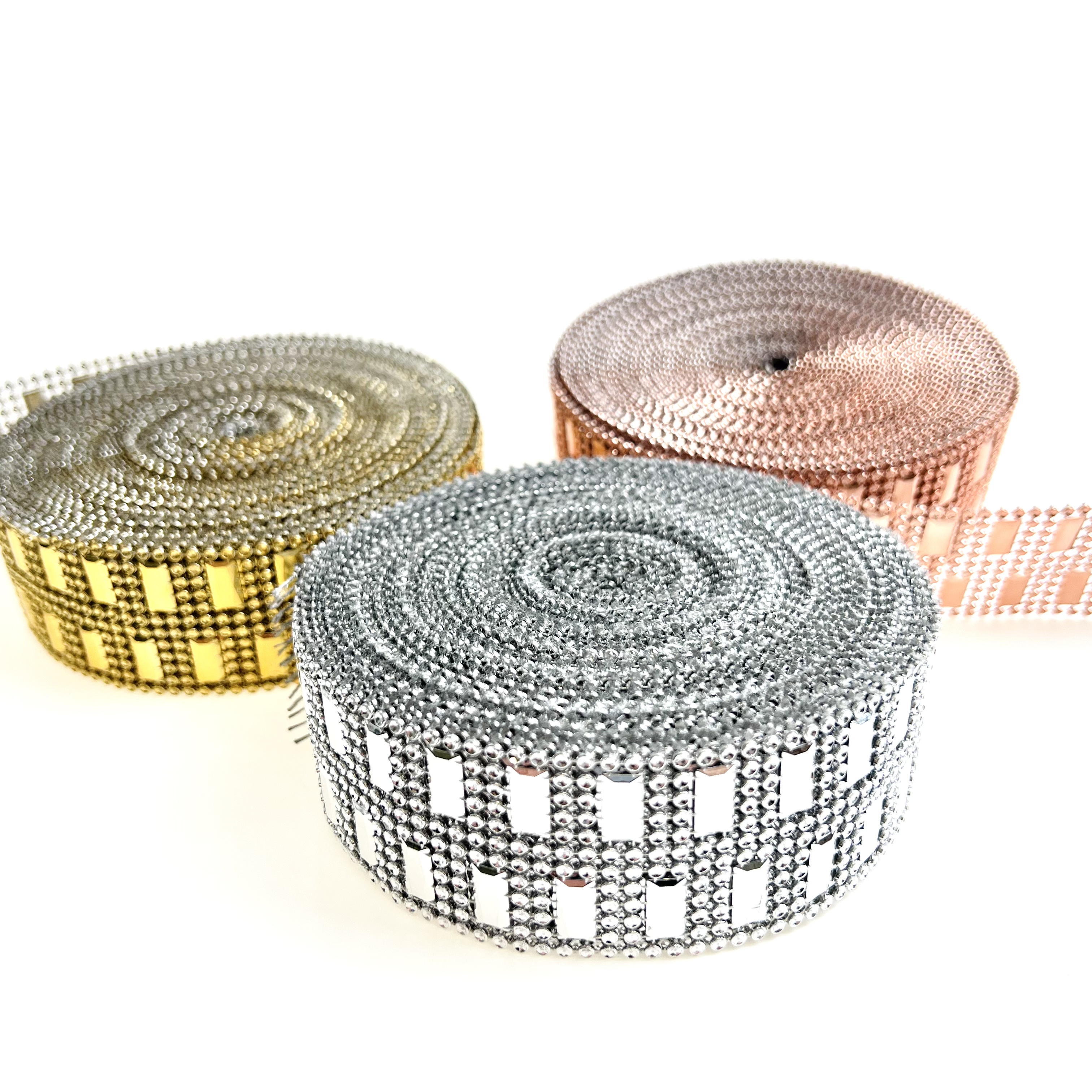 10 Yards Shaped Crystal Stone Rhinestone Ribbon Diamond Wrap Mesh Roll Acrylic Bling Ribbon For Decoration