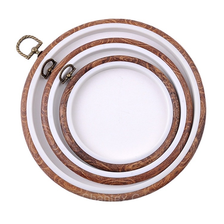 Wooden Round Embroidery Frame Bamboo Embroidery Hoops For Cross Stitch