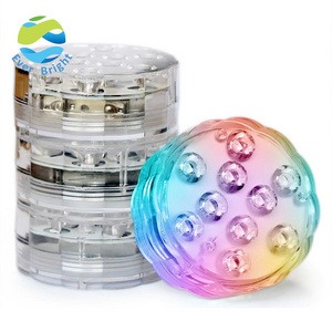 Ever Bright Battery Operated Waterproof LED Swimming Pool Light RGB Party Submersible LED Light With Remote Control