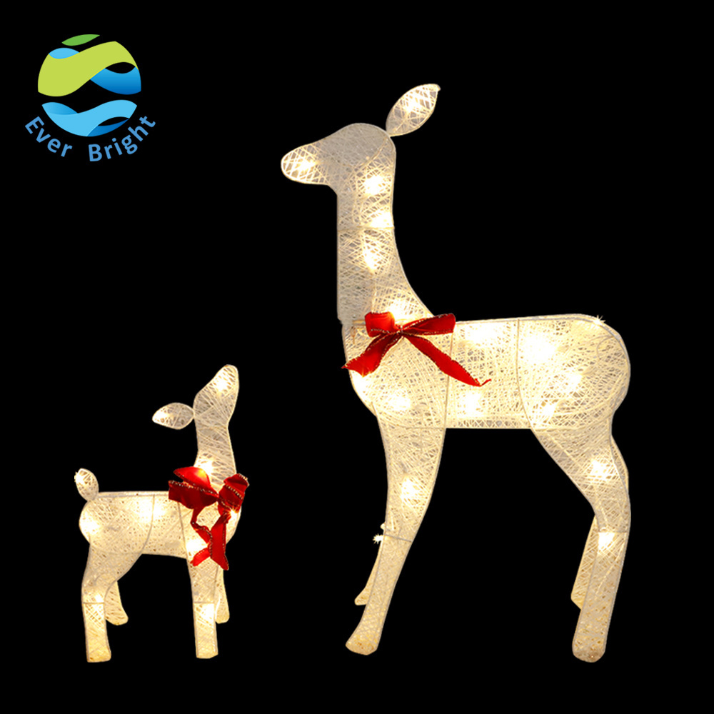 30 Led Outdoor Reindeer With Lights Lighted Outdoor Christmas Deer Led Motif Deer Light Christmas Reindeer