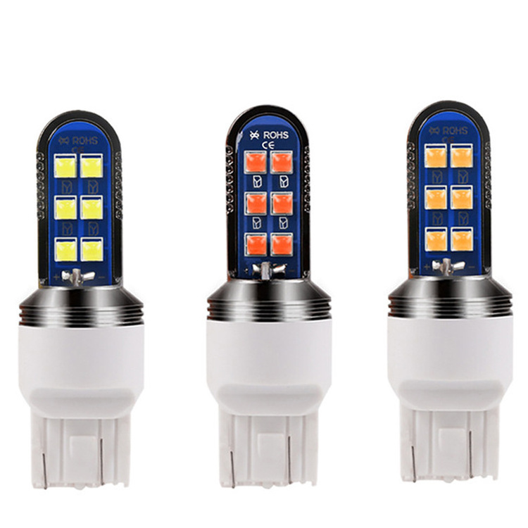 High Bright  P21/5W BAY15D Led Brake Backup Light Bulb 3030 12SMD BA15S 7443 T20 Led Canbus Lamp For Car Reverse Stop Tail Light