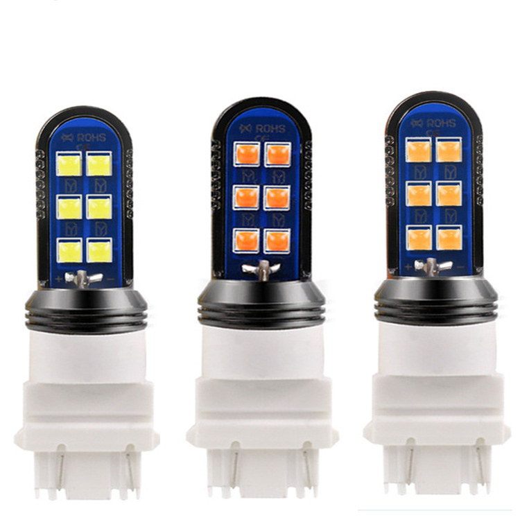 High Bright  P21/5W BAY15D Led Brake Backup Light Bulb 3030 12SMD BA15S 7443 T20 Led Canbus Lamp For Car Reverse Stop Tail Light