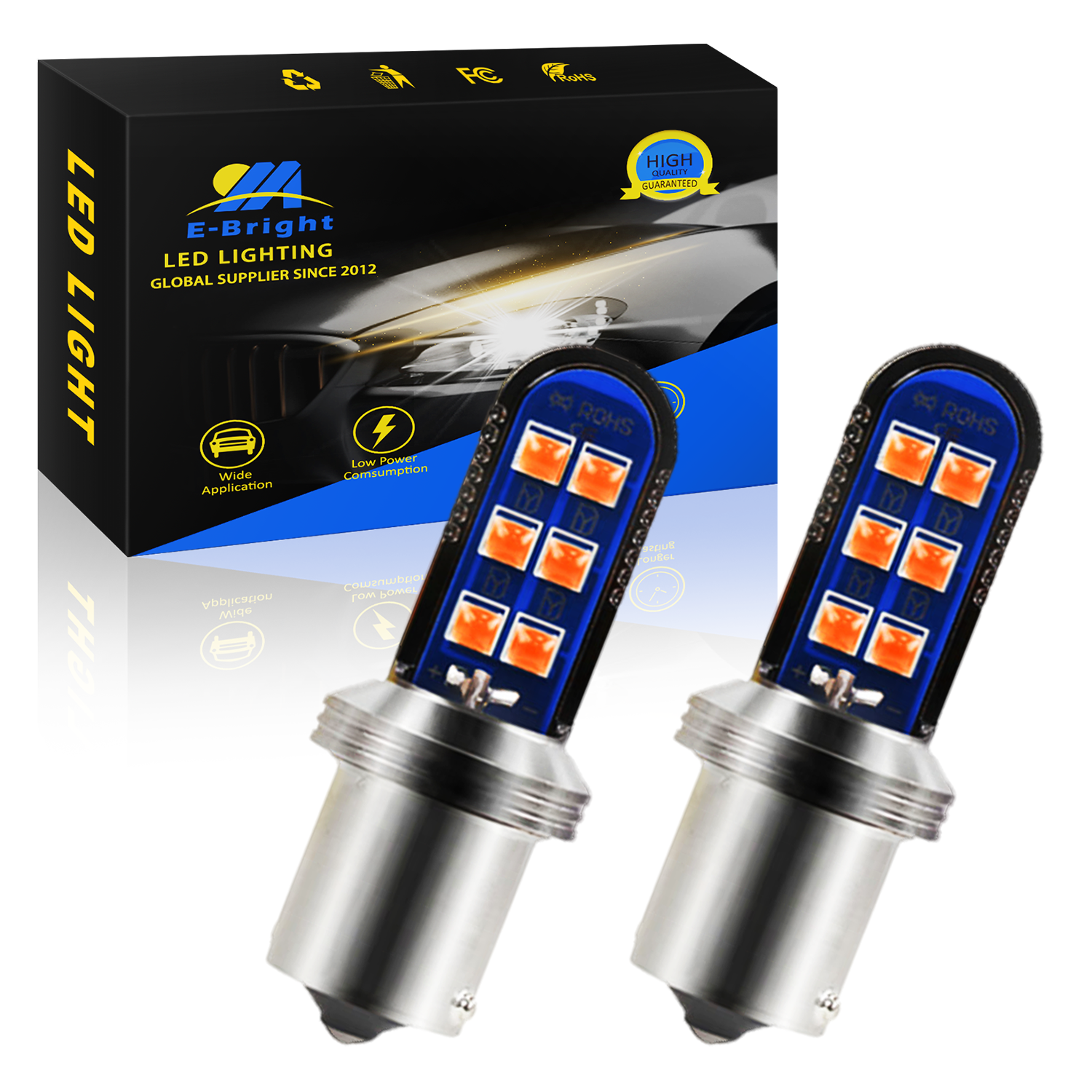 High Bright  P21/5W BAY15D Led Brake Backup Light Bulb 3030 12SMD BA15S 7443 T20 Led Canbus Lamp For Car Reverse Stop Tail Light