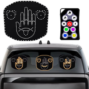 Three Models middle finger light Auto Car SUV Interior Rear Windshield Remote Control LED Middle Finger Warning Brake Light