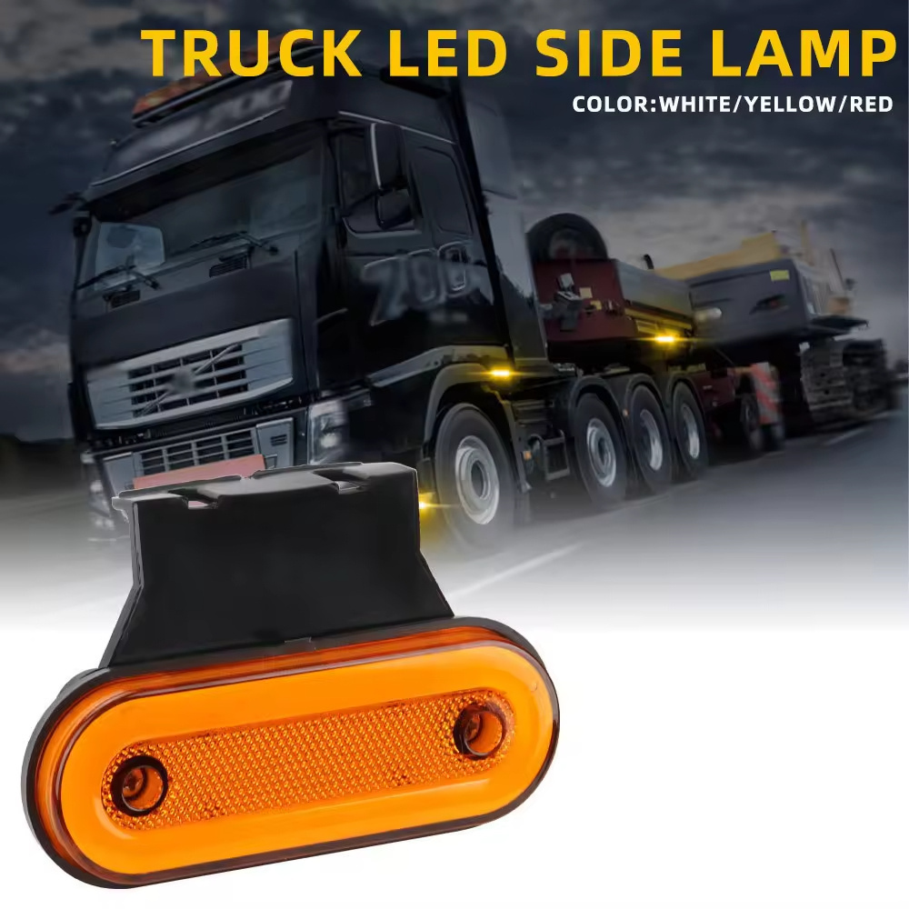 12V-24V Truck Side Marker Light LED Trailer Lights Reflector Van Clearance Lights For Scania For DAF truck For Isuzu