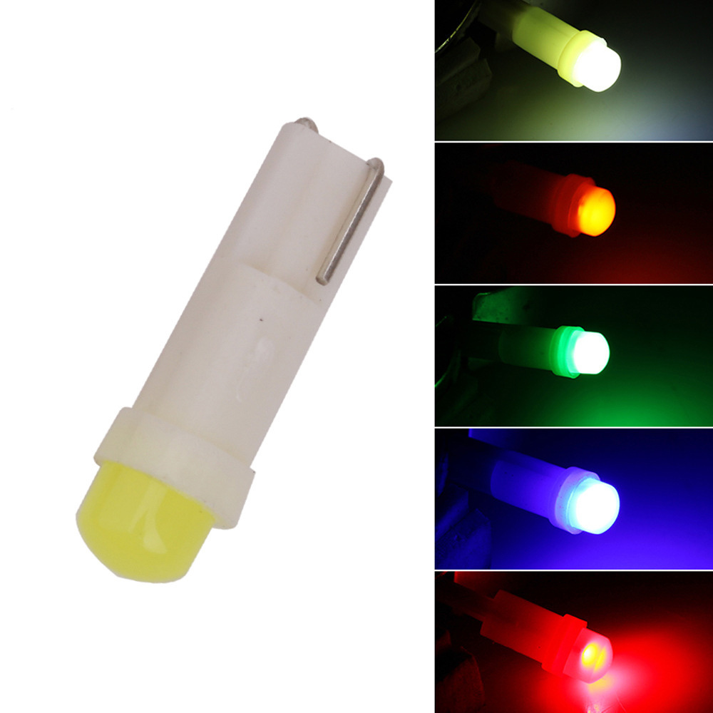 Car Interior T5 Led 1 SMD DC 12V Light Dashboard Gauge Instrument Ceramic Car Auto Side Wedge Light Lamp