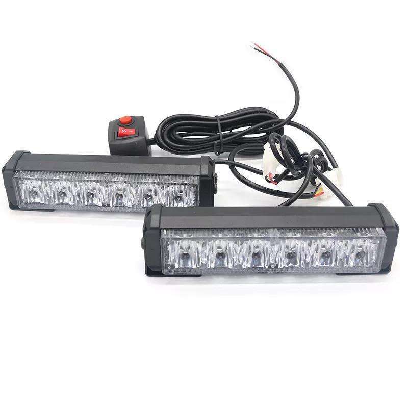 High Power White/Amber Blue/Red Flasher Lights Vehicle Truck Warning Caution 12smd Emergency Construction caution light