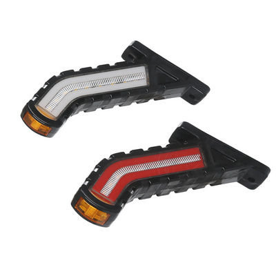 Truck Lighting System Car Warning Truck Light Turn Signal Trailer Parts Round Led Side Marker Indicator Light