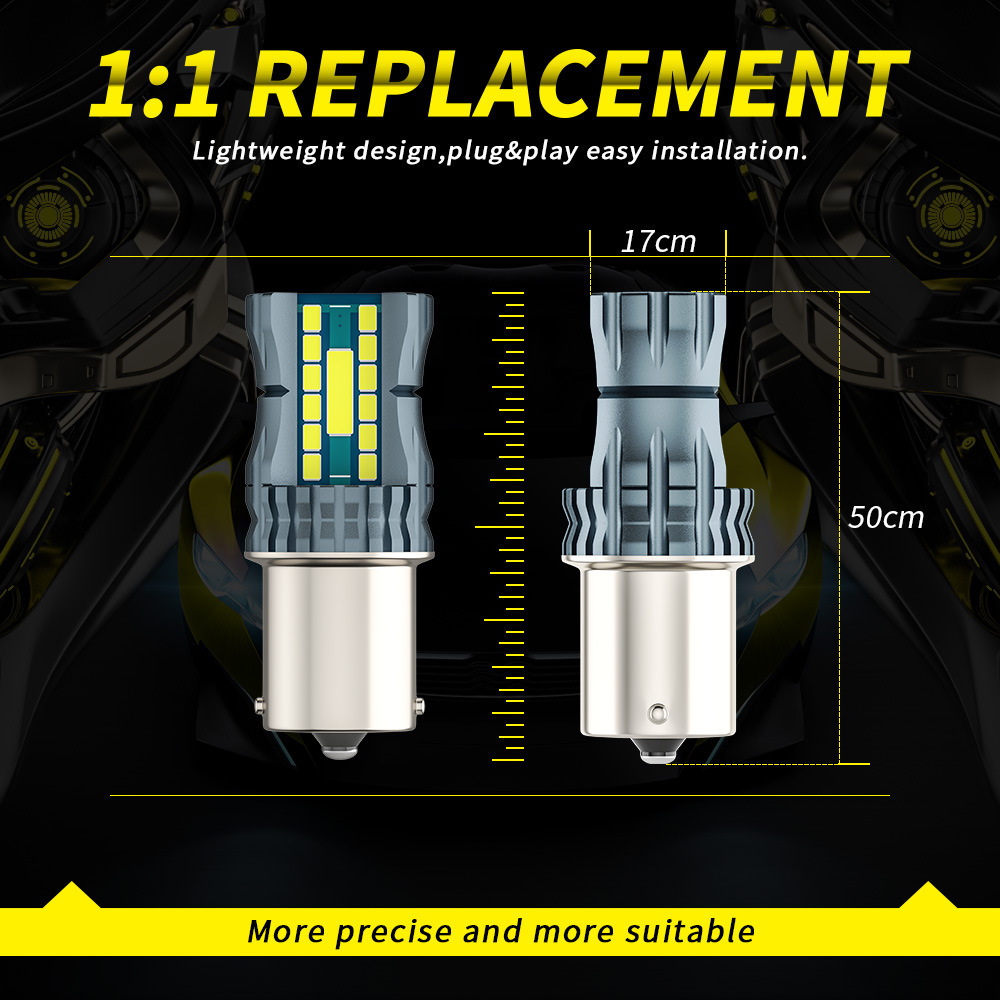 T10 Led Light Bulb W5w led 12V High Output 3157 Back Up Light 3156 Dual Color Led Bulb 7443 Led Bulb Switchback White Yellow