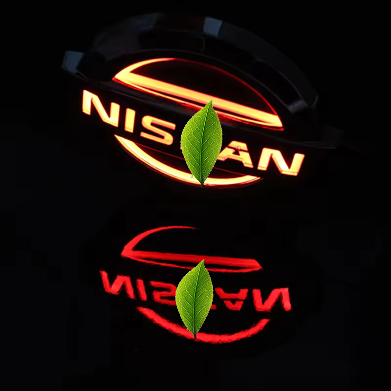 DC 12 4D 5D Car Badge Led Light Auto Logo Lights Car Emblem universal White Red Blue For N issan X-TRAIL Cedric