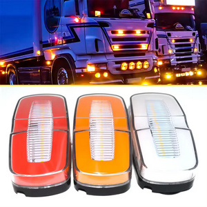 New Side Clearance Marker Lamp Car Warning Truck Light Signal Trailer Parts Round Led Side Marker Light