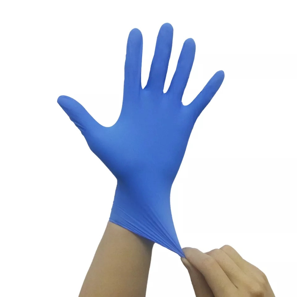 100Pcs 5Mil 9Inch Xs Latex Powder Free  Nitrile Gloves for Kids Students Son or Daughter