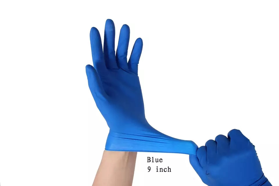 100Pcs 5Mil 9Inch Xs Latex Powder Free  Nitrile Gloves for Kids Students Son or Daughter