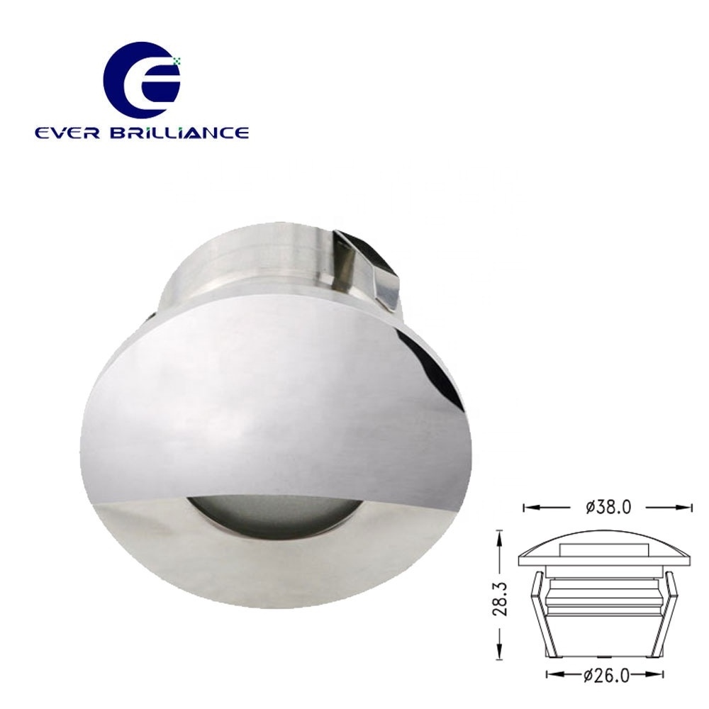 Stainless steel IP67 12V recessed led marine spot light post pathway fence lights