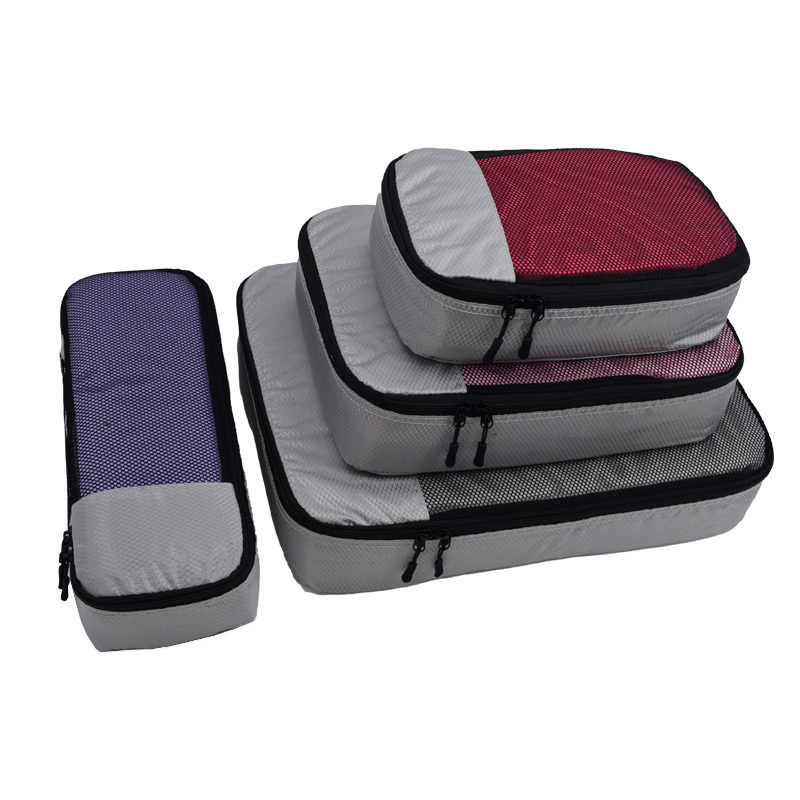 Evercredit hot sale 2024 4pcs Set Travel Luggage Organizer Packing Wholesale Price Packing Cubes Set For Travel Packing Cube Set