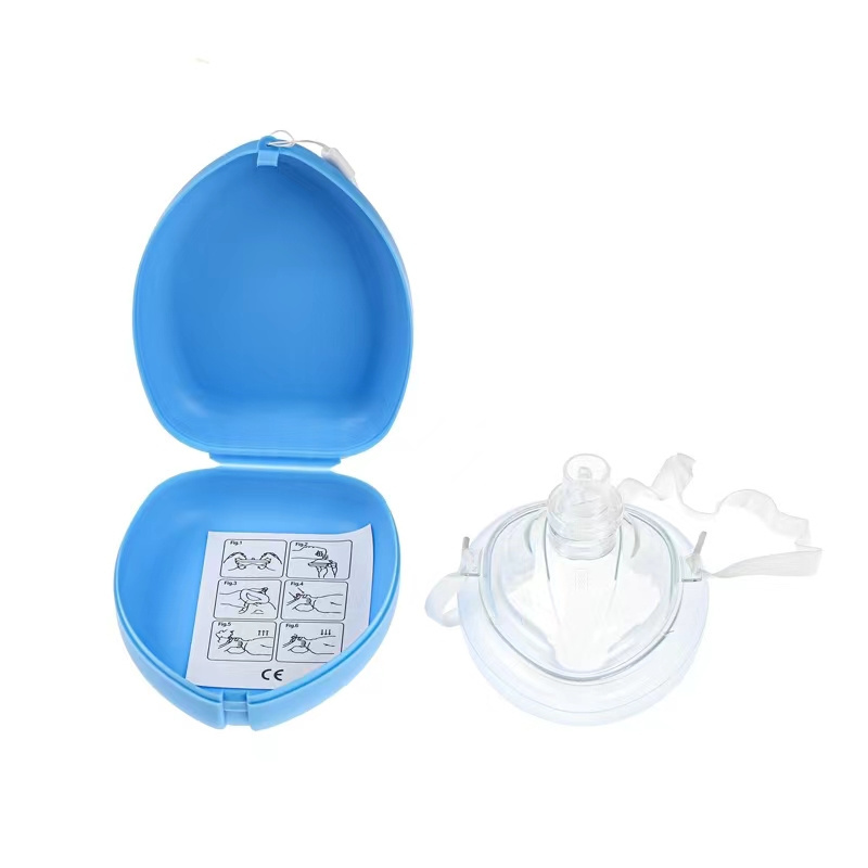 First Aid Disposable Adult CPR Rescue Mask With Replaceable One-way Valve And Filter