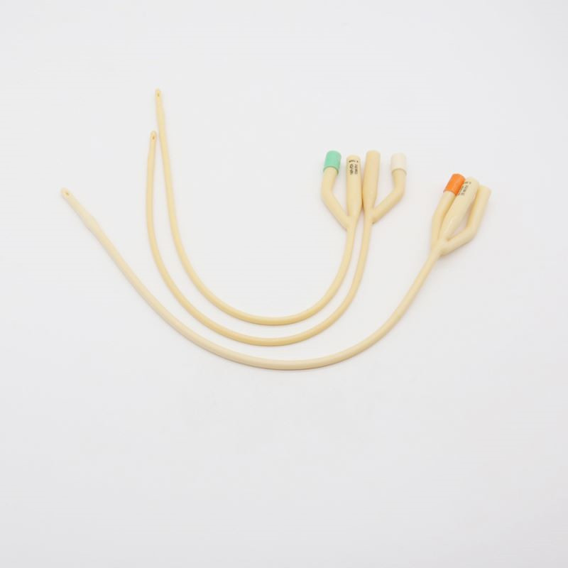 Medical consumables disposable 2 way or 3 way latex hydrophilic urethral catheter foley catheter