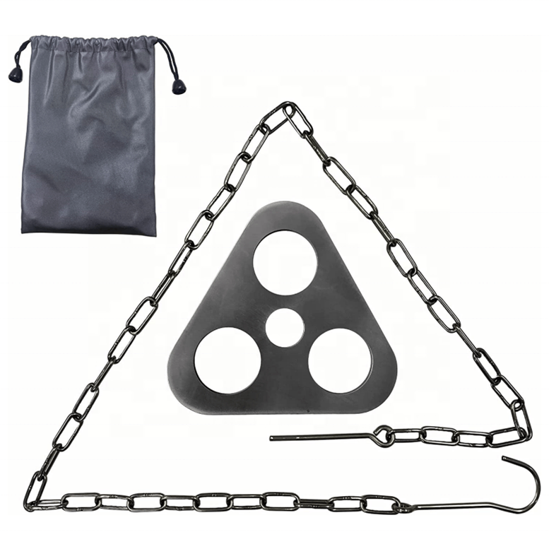 Polar Everest storage bag camping accessories campfire support plate Triangle Bracket Tripod for outdoor cooking hanging pot