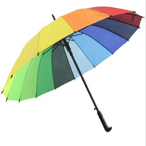 Big Rainbow umbrella waterproof automatic umbrella beach umbrella for outdoor travel hiking