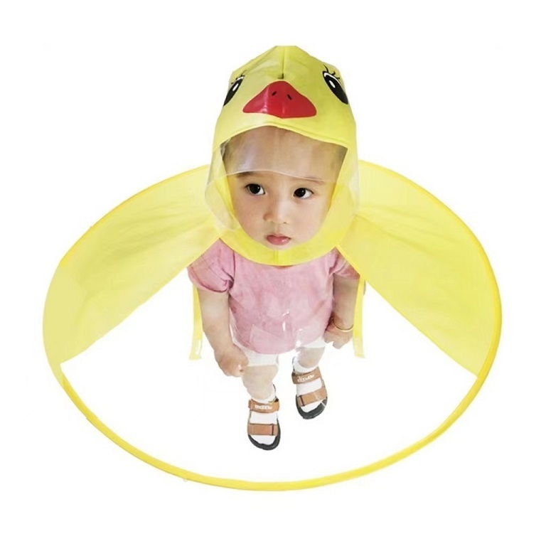 Kids Poncho waterproof PVC Raincoat impermeable children rain coat for baby girls and boys