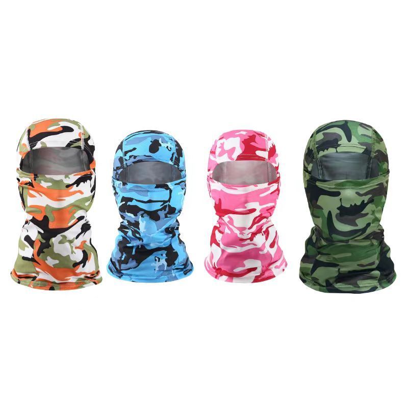 Wholesale camo Balaclava windproof Breathable quick drying waterproof for Motorcycle Riding Skiing Custom Print