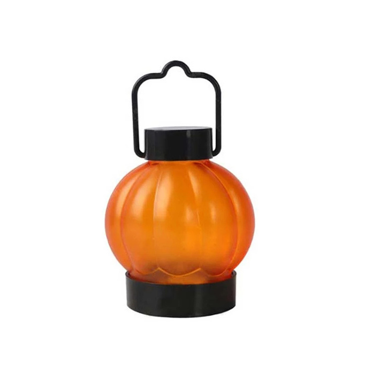 Pumpkin Halloween Decoration 6 Pack LED Pumpkin Lantern Flickering Flameless Tea Light for Indoor Halloween Party Decoration