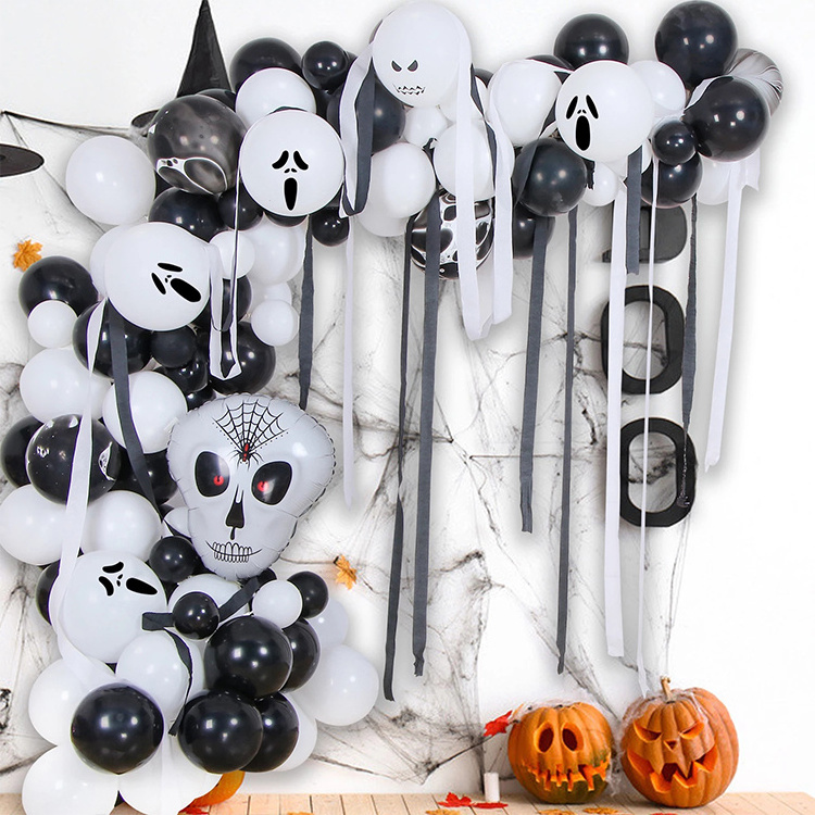 Halloween Party Decoration Foil Balloons Toy Aluminum Film Balloon Pumpkin Bat Happy Halloween Balloon Party Decoration