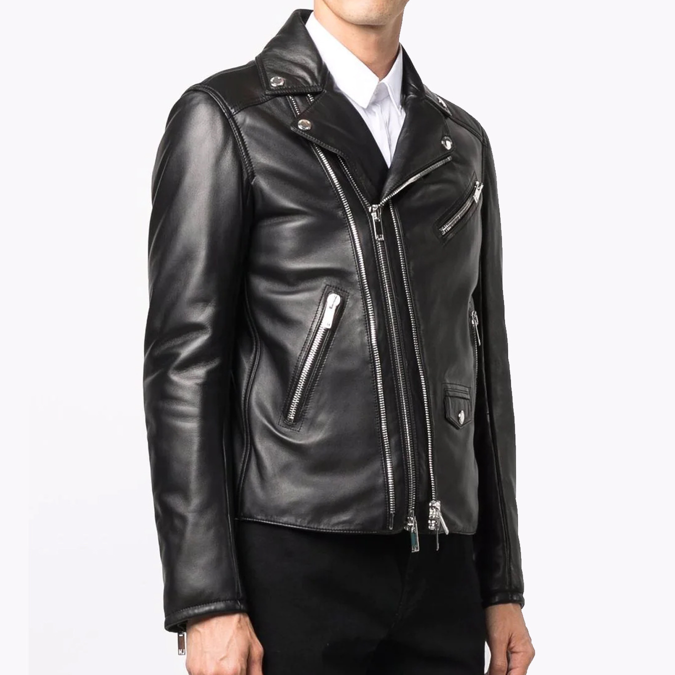 Fashion men Leather Jacket Biker Motorcycle Jacket Motorcycle Biker motor cycling Genuine Leather Suit Super Cool Leather Jacket