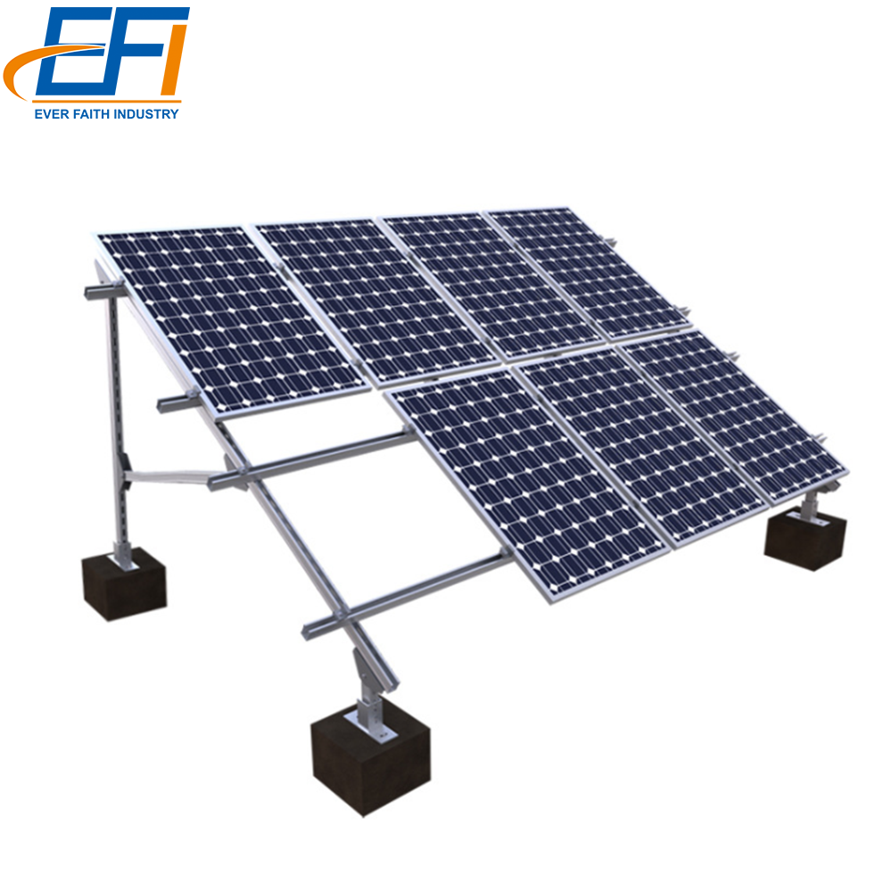 Solar Panel Stand Metal Solar Mount PV Ground Racking Stand For Solar Panel