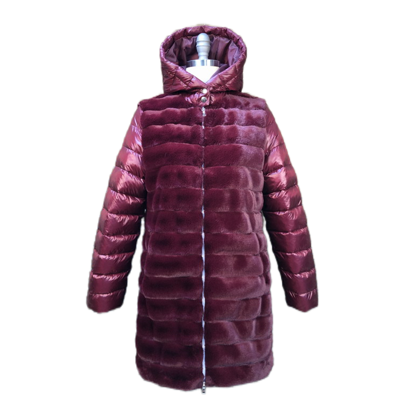 Made In China Zipper Placket Soft Material Fake Fur Keep Warm Women Winter Coat Fur Winter Fake Fur Coat Woman