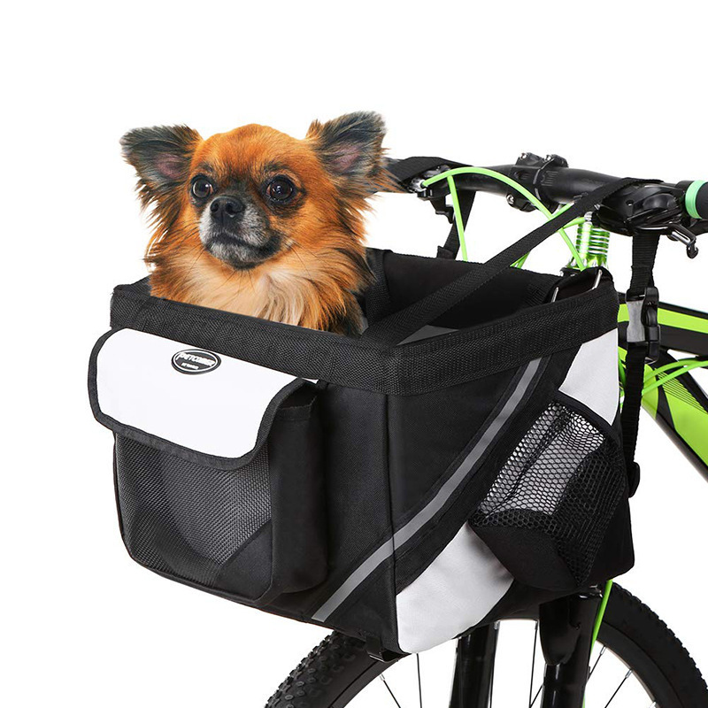 Bike Sports Reflective Stripes Bicycle Bag Carriers Dog Supplies Bike Basket