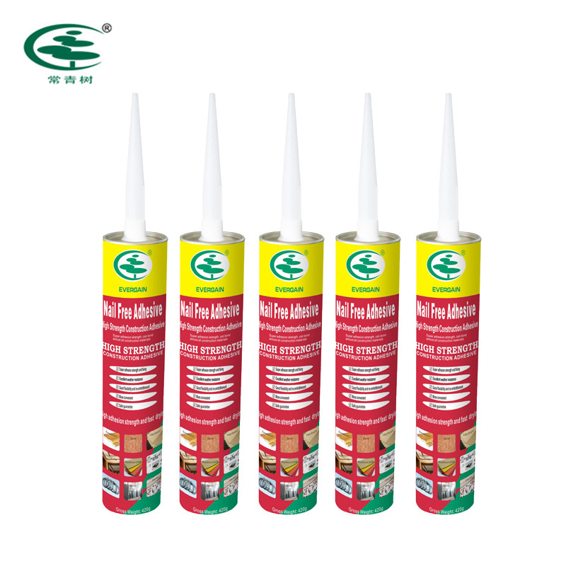 Nail Free Adhesive Tile adhesive, Liquid nail gypsum plaster board no more nails glue brands glue adhesive