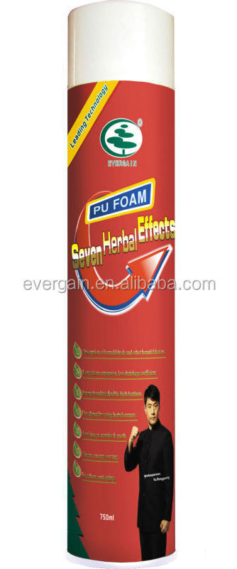 Evergain PU foam Waterproof polyurethane expanding foam for sealing cracks and gaps in wood concrete stone constructional use