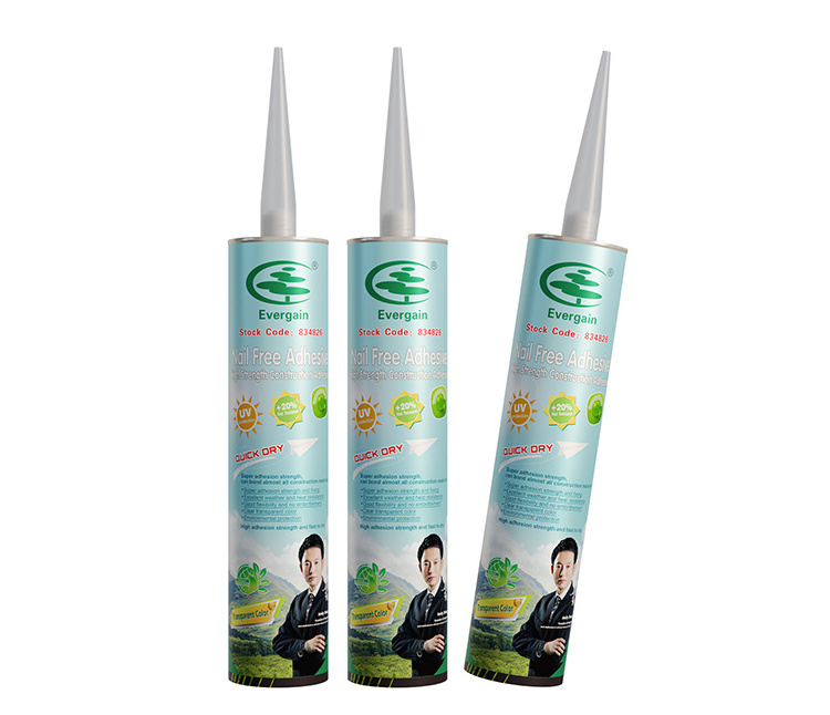 high temperature good adhesion no more nails ,and nail free adhesive ,300ml construction adhesive .