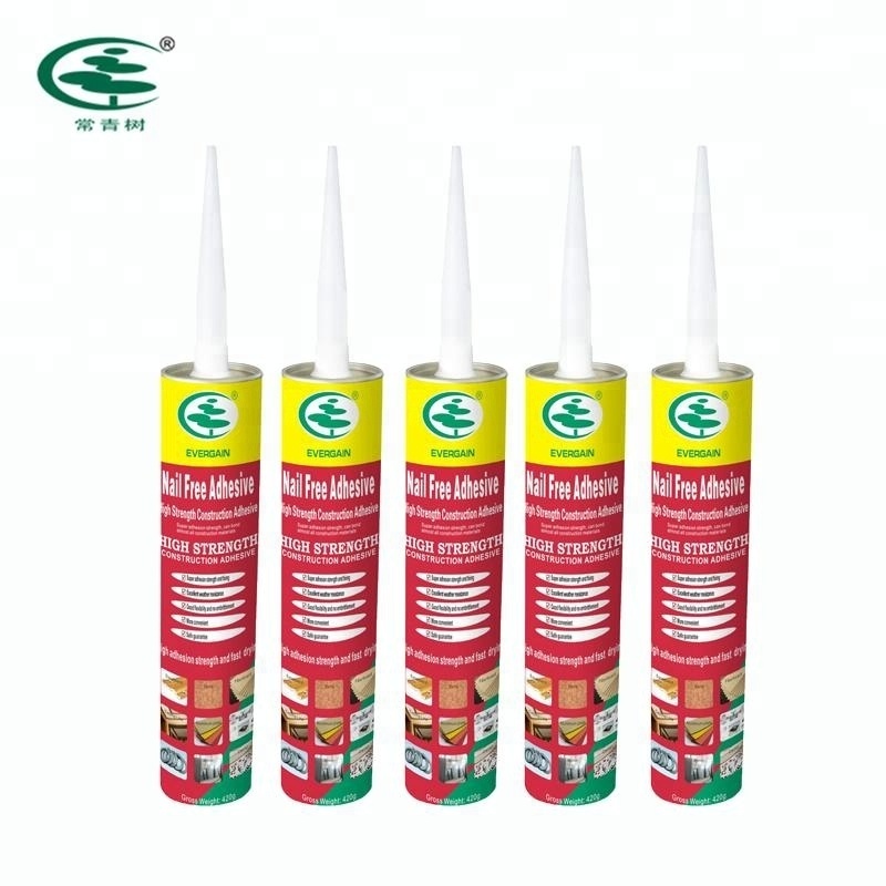 Nail Free Adhesive fixes frame, panel, lining, tile, baseboard and other porous surface no need nails high bonding Adhesive glue