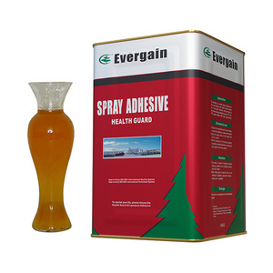 Evergain high grade low smell sprable liquid spray glue foam and sponge adhesive