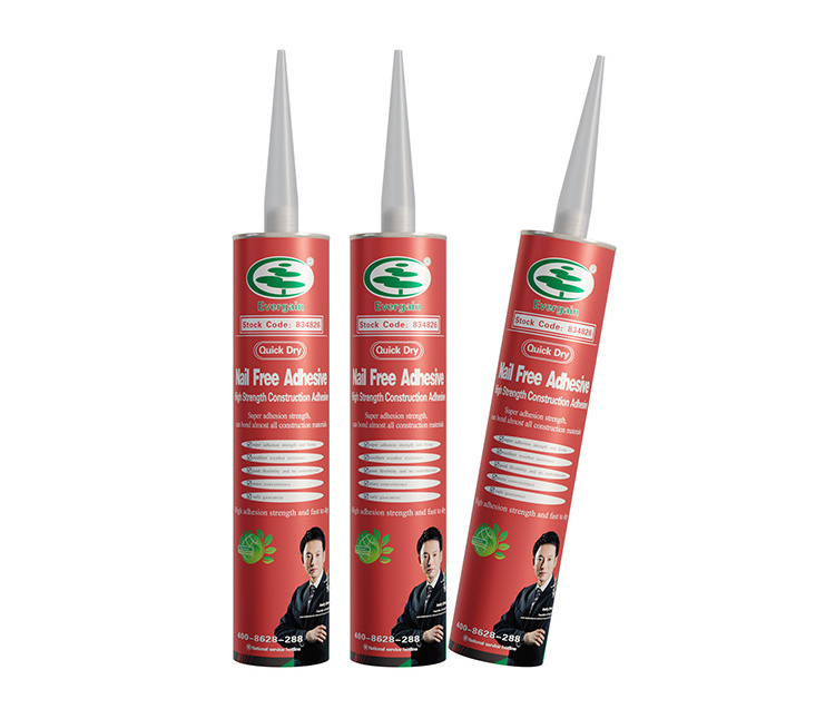 high temperature good adhesion no more nails ,and nail free adhesive ,300ml construction adhesive .