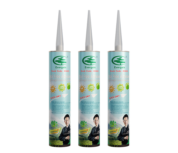 high temperature good adhesion no more nails ,and nail free adhesive ,300ml construction adhesive .