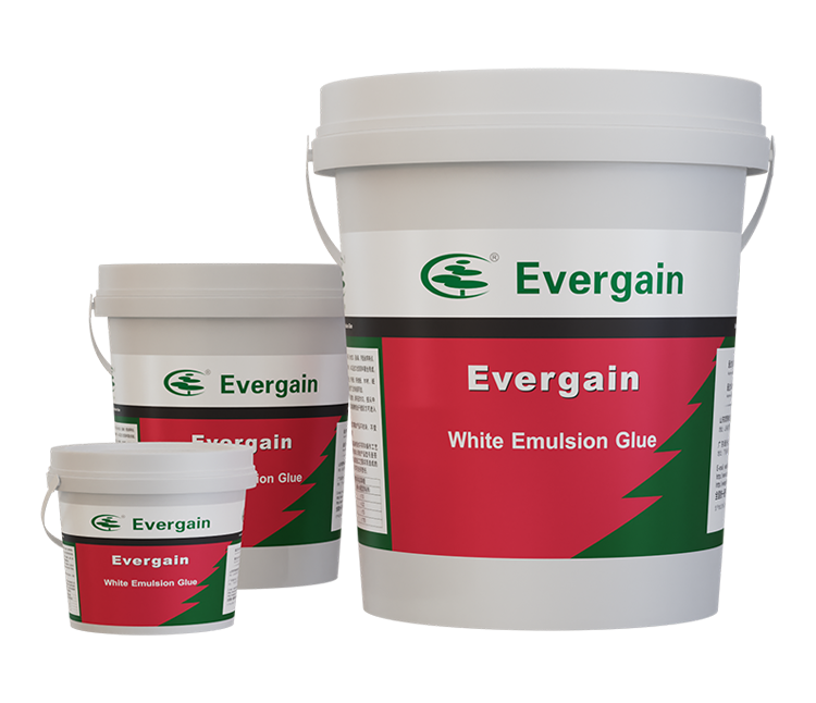 Evergain good quality Paper board cardboard adhesive white glue water-based PVA emulsion glue milky latex glue brands