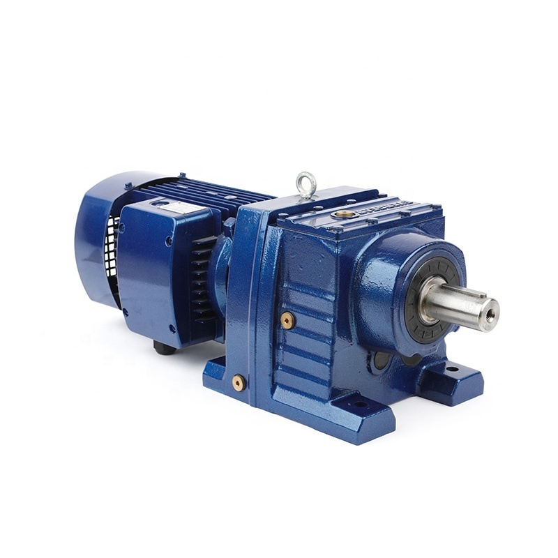 jie jrtr19 similar high efficiency R series inline reduction gear box and electric motor