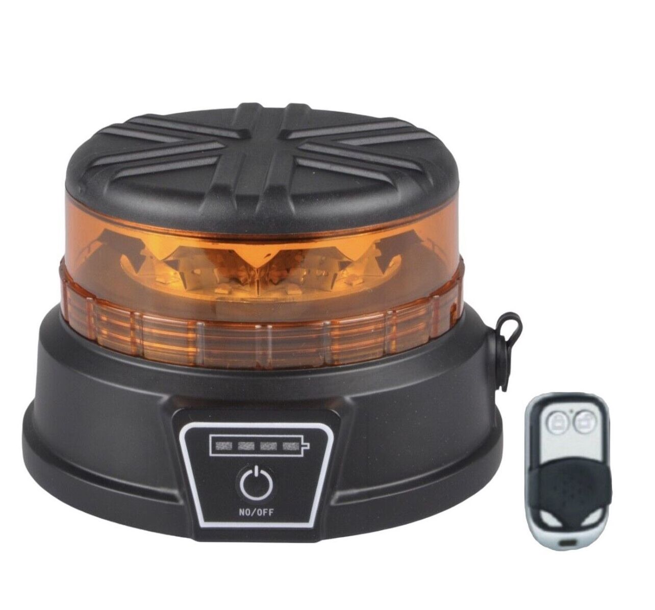 2200MA Magnetic recheargeable beacon light Amber LED Beacon Warning Light with Wireless Remote Control