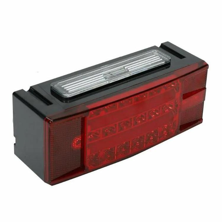 Waterproof Tail Lamp Led Lighting Rear Lights Rectangular Led Submersible Trailer Boat Stud Stop Turn Tail Lights Kit