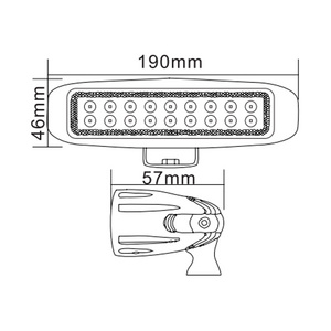 7'' Flush Mount Driving Lights Reverse Turn Signal Amber Lamp Daytime Running Light