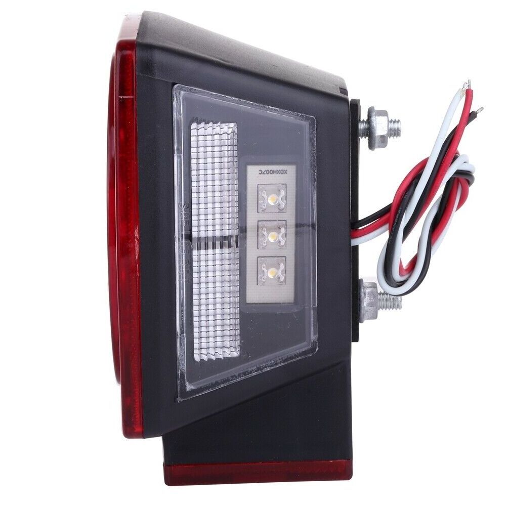 Waterproof Trailer Tail Lights Square Boat Trailer Lights LED Submersible Kit for Boat Truck RV Trailers Under