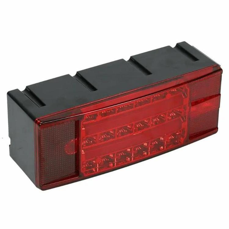 Waterproof Tail Lamp Led Lighting Rear Lights Rectangular Led Submersible Trailer Boat Stud Stop Turn Tail Lights Kit