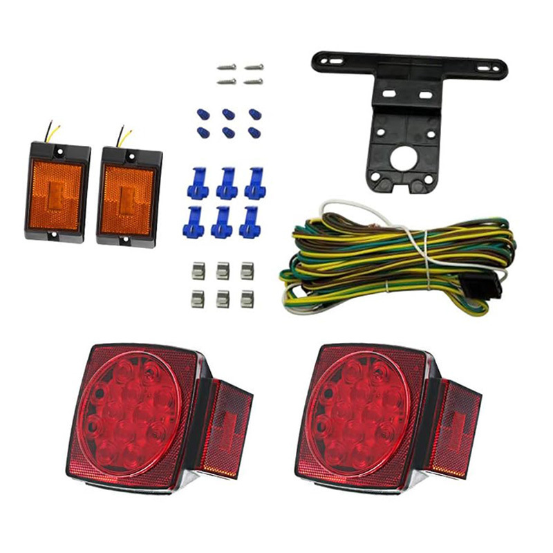 12 VOLT LED SUBMERSIBLE UNIVERSAL MOUNT COMBINATION TRAILER TAIL LIGHTS KIT