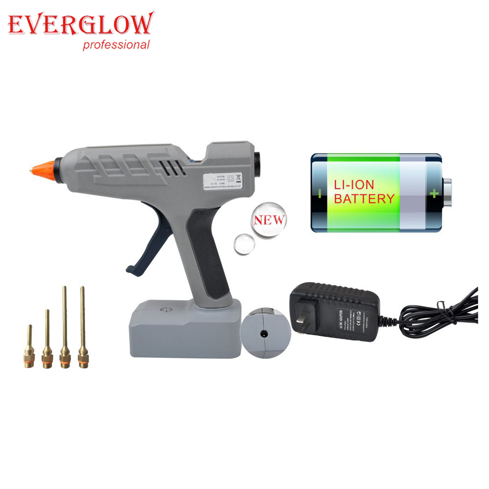 DIY Economical Custom Design Heating silicone Household 10w mini Hot Melt Cordless Glue Gun With glue sticks and Certification