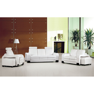 White sitting room genuine leather couches and sofas modern italian 3 seater German living room vintage leather sofas