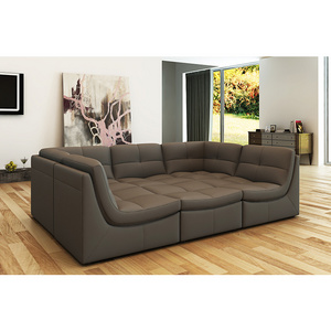 modern luxury living room furniture sofa set round sofa bed sectional couch genuine leather leisure office sofa set